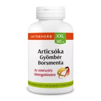   INTERHERB XXL articsóka, gyömbér, borsmenta tabletta 90 db