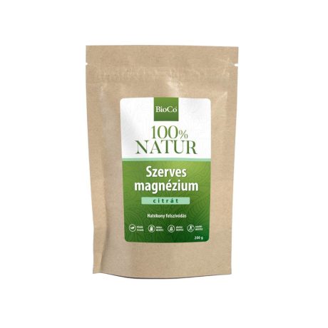 BIOCO 100% NATUR Szerves magnézium-citrát tasakos por 200 g