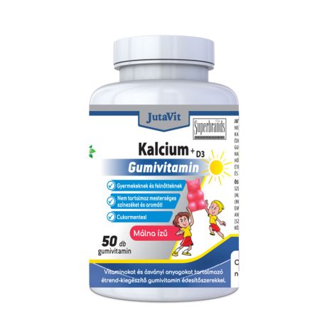 JUTAVIT KALCIUM + D3 cukormentes gumivitamin 50 db