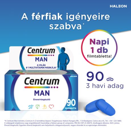 CENTRUM FÉRFIAKNAK A-Z-ig filmtabletta 90 db