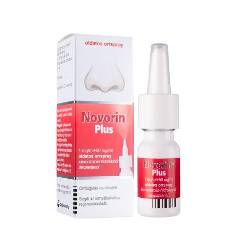 NOVORIN PLUS 1 mg/ml + 50 mg/ml oldatos orrspray 10 ml