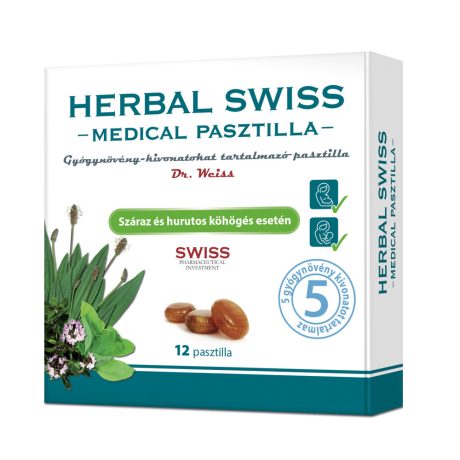 HERBAL SWISS MEDICAL pasztilla 12 db