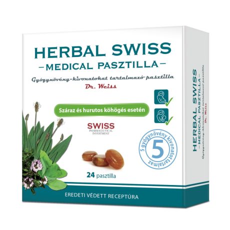 HERBAL SWISS MEDICAL pasztilla 24 db