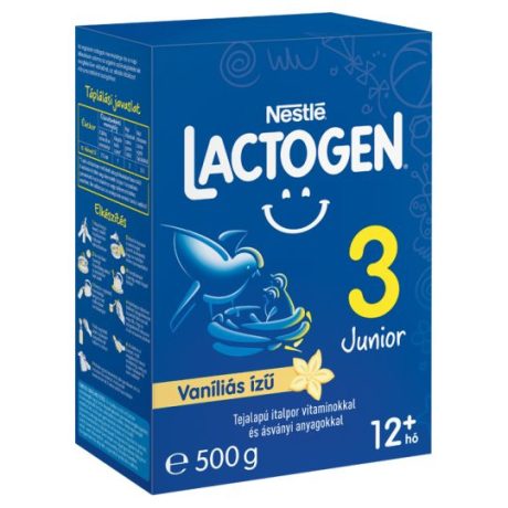 LACTOGEN JUNIOR 3 tejalapú italpor vaníliás ízű 500 g