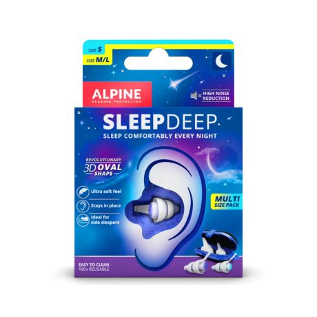 ALPINE SLEEP DEEP füldugó multipack 2 pár