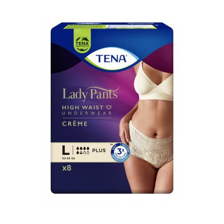 TENA LADY PANTS PLUS CREME (krém színű) L 8 db