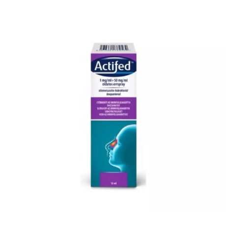 ACTIFED 1 mg/ml + 50 mg/ml oldatos orrspray 10 ml 