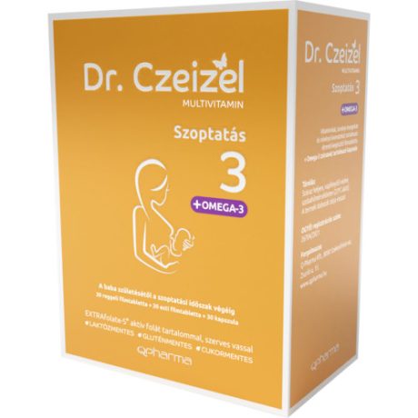 DR. CZEIZEL multivitamin szoptatás 3 30 db reggeli tabletta + 30 db esti tabletta + 30 db kapszula