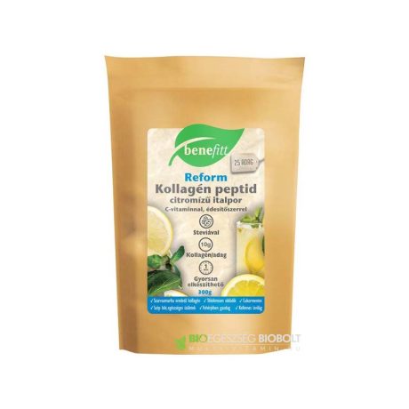 INTERHERB BENEFITT Kollagén peptid citrom ízű italpor 300 g