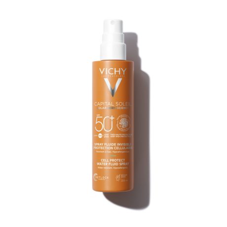 VICHY CAPITAL SOLEIL SPF50+ fluid spray arcra és testre 200 ml