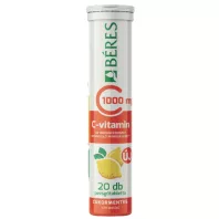   BÉRES C-VITAMIN 1000 MG CUKORMENTES CITROMÍZŰ PEZSGŐTABLETTA 20X