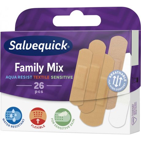 SALVEQUICK med family mix sebtapasz 26 db