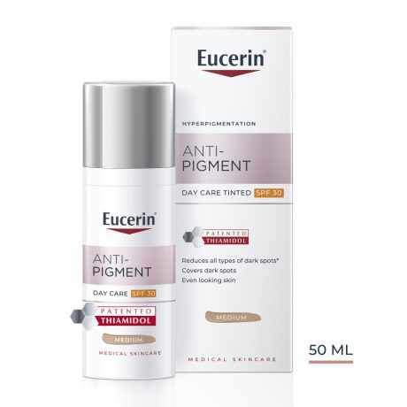 EUCERIN ANTI-PIGMENT FF30 színezett nappali arckrém medium 50 ml