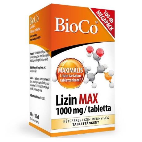 BIOCO LIZIN MAX 1000 mg tabletta 100 db