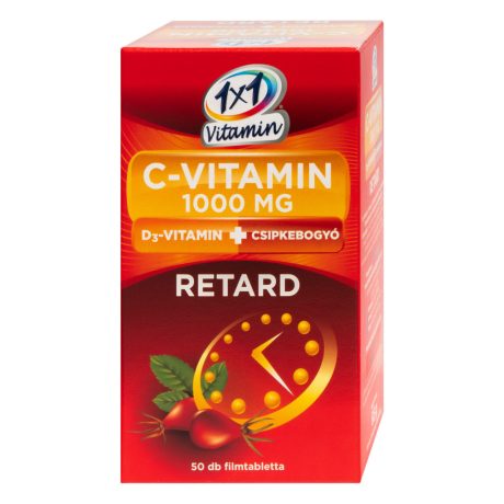 1X1 VITAMIN C-VITAMIN 1000 mg retard filmtabletta D3-vitaminnal és csipkebogyó kivonattal 50 db