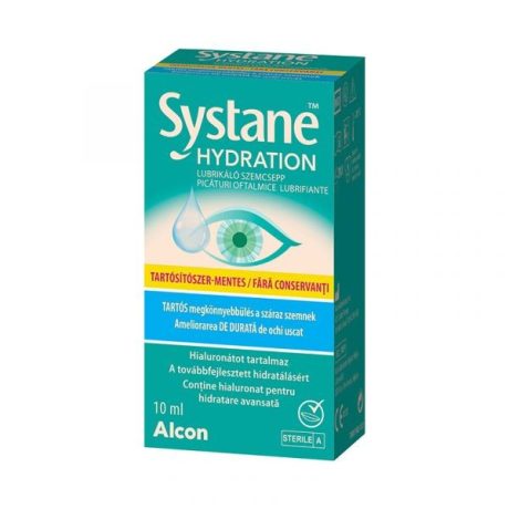 SYSTANE HYDRATION lubrikáló szemcsepp tartósítószermentes 10 ml