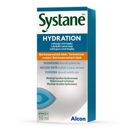 SYSTANE HYDRATION lubrikáló szemcsepp tartósítószermentes 10 ml