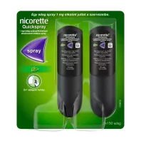   NICORETTE QUICKSPRAY 1 mg/adag szájnyálkahártyán alkalmazott spray 2 db