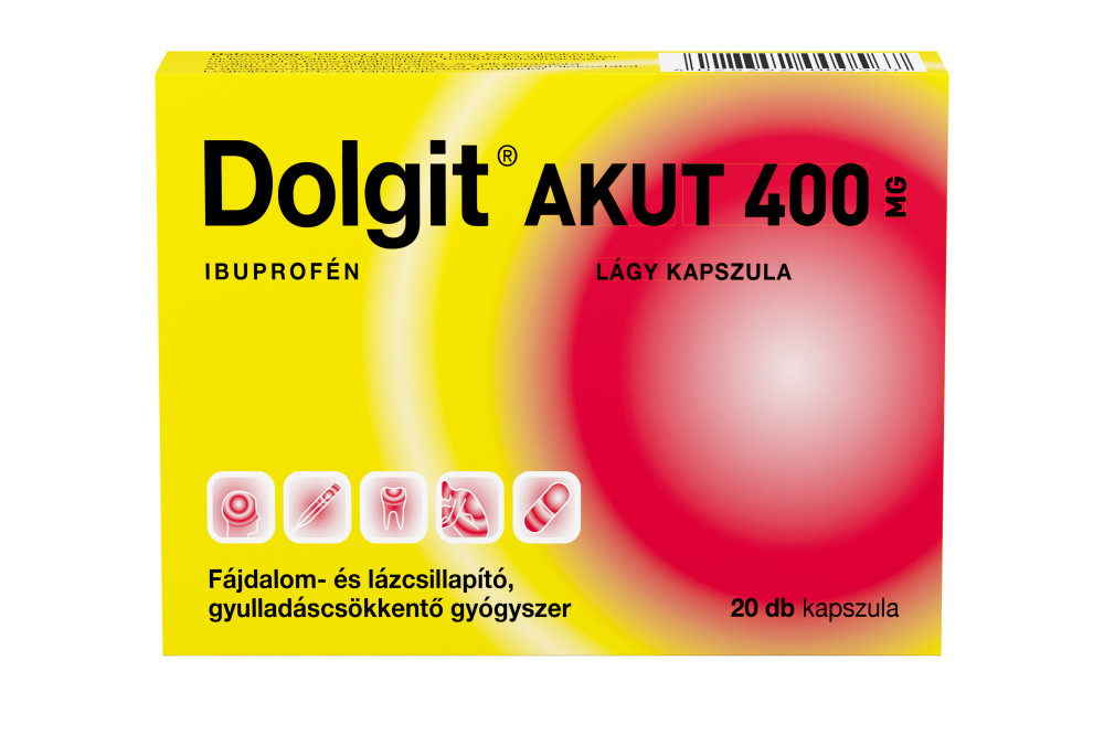 DOLGIT AKUT 400 mg lágy kapszula 20 db gyóg DOLGIT AKUT 400 mg lágy kapszula 20 db gyóg