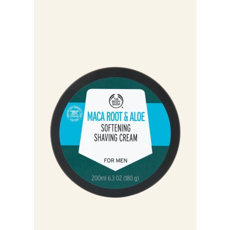 THE BODY SHOP maca root és aloe bőrpuhító borotválkozó krém 200 ml