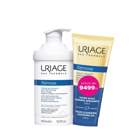 URIAGE XÉMOSE krém 400 ml + XÉMOSE olajtusfürdő 200 ml