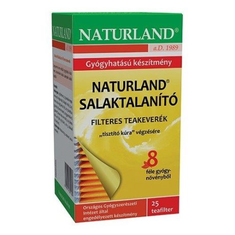 NATURLAND SALAKTALANÍTÓ FILTERES tea 25 db