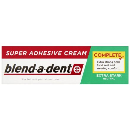 BLEND-A-DENT COMPLETE szuper erős neutral műfogsorrögzítő krém 47 g