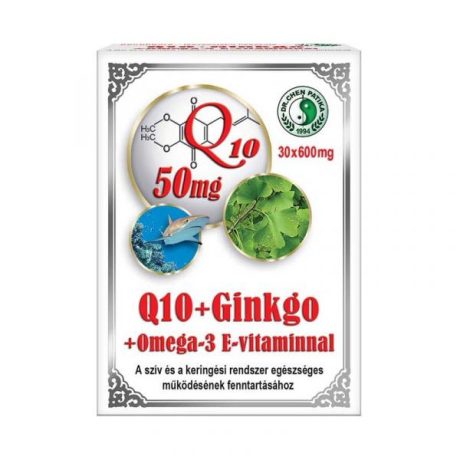 DR.CHEN Q10 GINKGO OMEGA-3 E-VITAMIN kapszula 30 DB