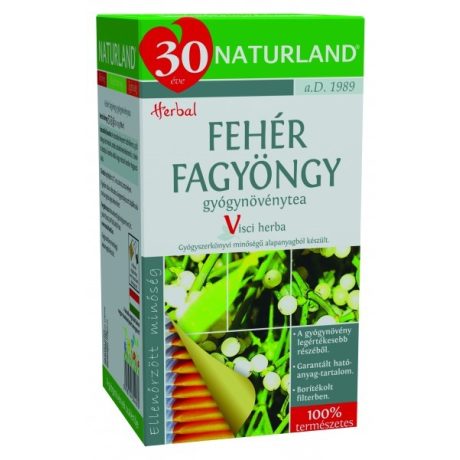 NATURLAND FEHÉR FAGYÖNGY filteres tea 25 db