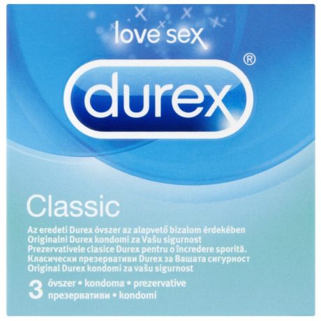 DUREX CLASSIC SIKOSÍTOTT óvszer 3 db