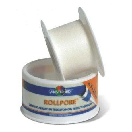 MASTER-AID ROLL-PORE ragtapasz 5CM X 5M papír alapú, téphető