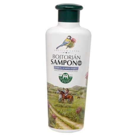 HERBÁRIA BOJTORJÁN sampon 2in1 zsíros, korpás hajra 250 ML