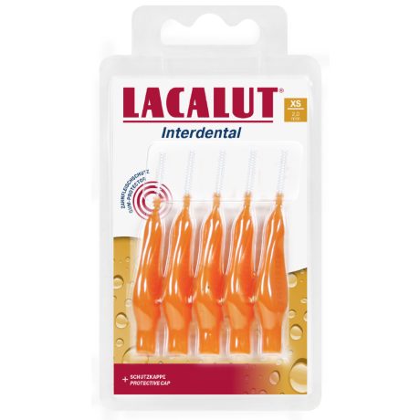 LACALUT INTERDENTAL fogköztisztító kefe védőkupakkal XS 5 db