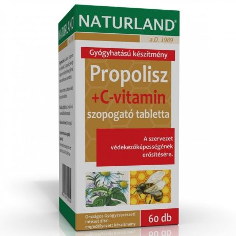NATURLAND PROPOLISZ + C-VITAMIN tabletta 60 db