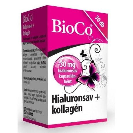 BIOCO HYALURONSAV KOLLAGÉN kapszula 30 DB