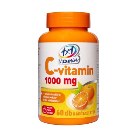 1X1 VITAMIN C-VITAMIN 1000 mg narancsos rágótabletta 60 db