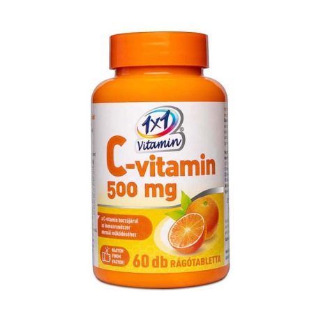 1X1 VITAMIN C-VITAMIN 500 mg narancsízű rágótabletta 60 db