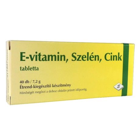 SEPHARMA E-VITAMIN SZELÉN CINK tabletta 40 db