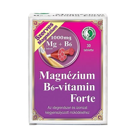 DR. CHEN MAGNÉZIUM B6-VITAMIN FORTE tabletta 30 db