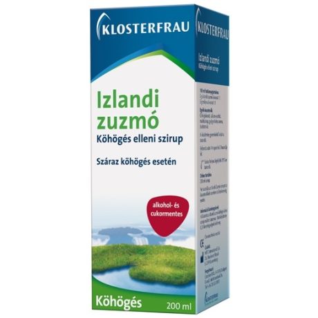 Klosterfrau IZLANDI ZUZMÓ köhögés elleni szirup 200 ml