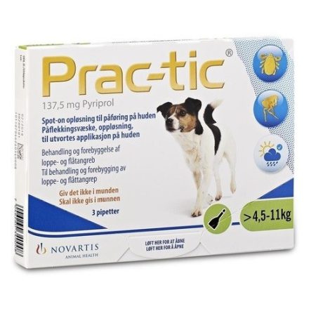 PRACTIC 137.5 mg spot on kiskutyának 4.5-11 kg 3 db