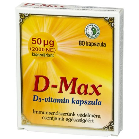 DR. CHEN D-MAX D3 VITAMIN kapszula 80 db