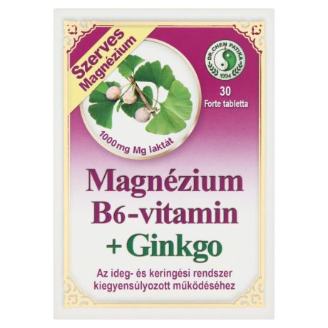 DR. CHEN MAGNÉZIUM + B6 GINKGO FORTE tabletta 30 db