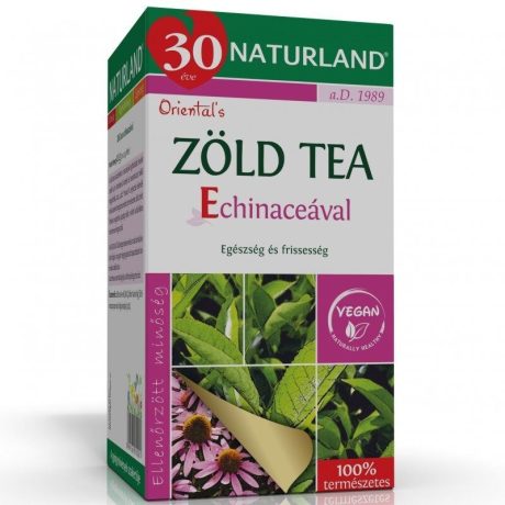 NATURLAND ZÖLD TEA ECHINACEÁVAL filteres tea 20 db