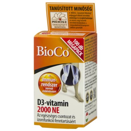 BIOCO D3-VITAMIN 2000 NE tabletta 100 db