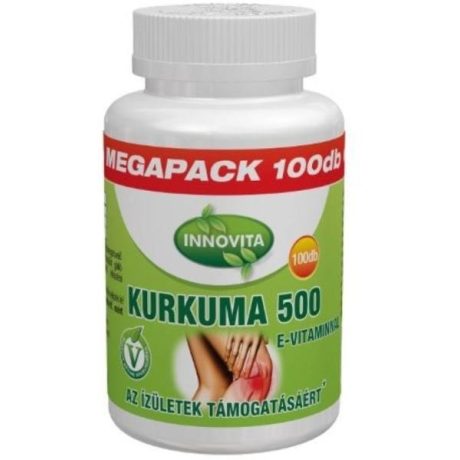 INNOVITA KURKUMA 500 + E-VITAMIN kapszula 100 db