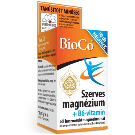 BIOCO SZERVES MAGNÉZIUM + B6 VITAMIN tabletta 90 db