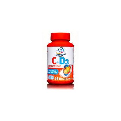 1x1 Vitaday C-vitamin 500mg+D3 vitamin 1000 NE rágótabletta 60 db