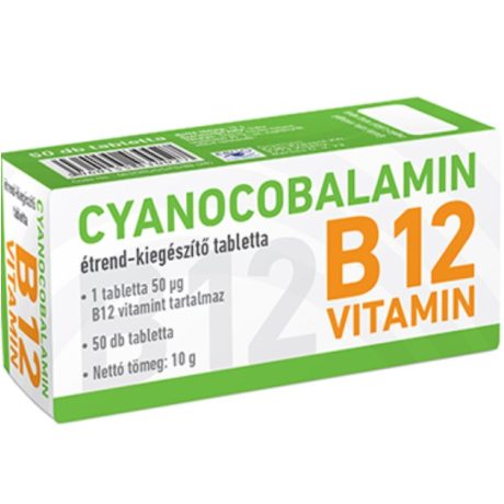 CYANOCOBALAMIN-B12 vitamin tabletta 50 db