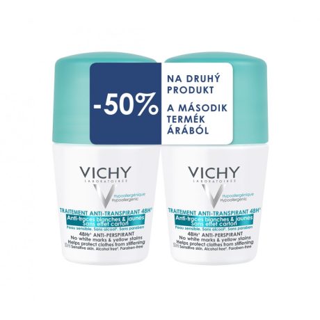 VICHY 48h foltmentes izzadásszabályozó deo DUO 2x50 ml